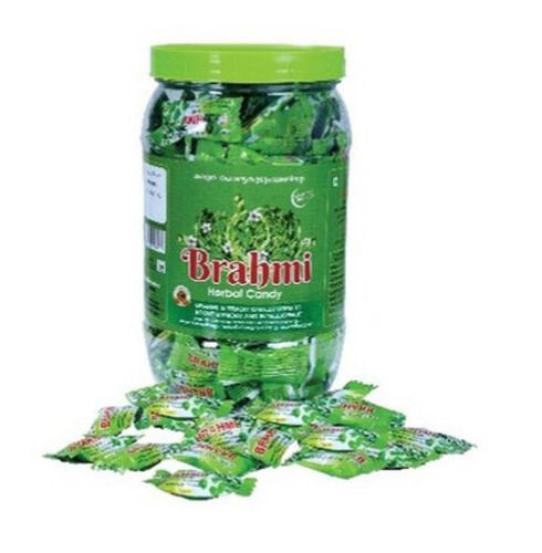 Silver Pure And Natural Herbal Brahmi Candy, 200 Candy Pieces Jar Pack