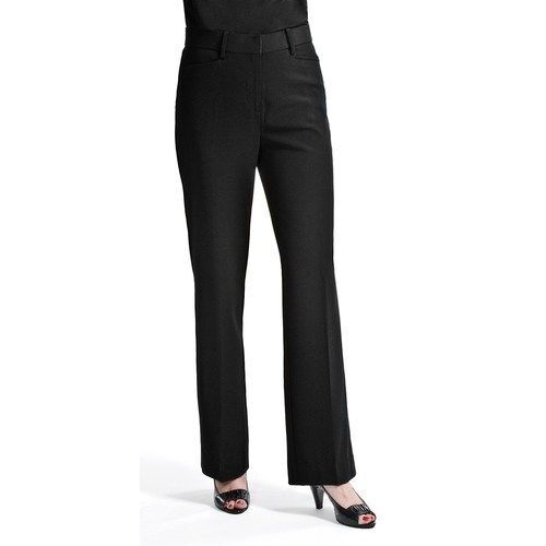 Women Solid Suit Pant Business Slim Work Straight Trousers OL Mid Waist  Plain Office Formal Pant Temperament Black | Shopee Malaysia