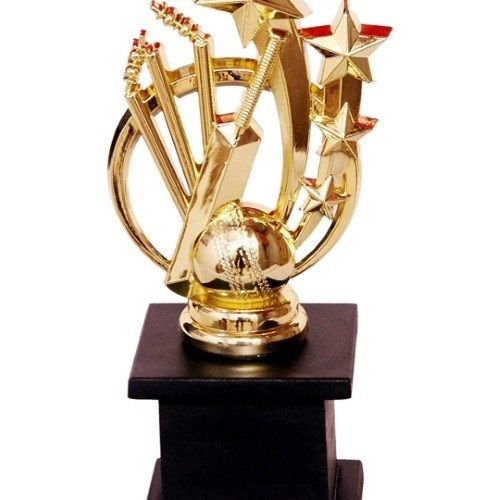 A Premium Metallic Fiber Cricket Match Winner Trophies 18 Inch