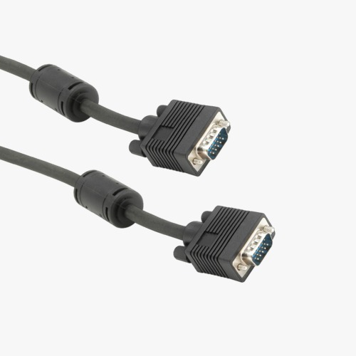 1.5 मीटर लंबा यूएसबी टाइप डबल कंडक्टर पीवीसी और रबर बॉडी वीजीए केबल कंडक्टर सामग्री: तांबा