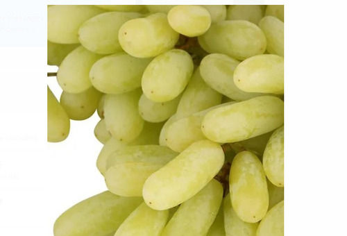 Silver 1 Kg Sweet And Sour Taste Oval Natural Fresh Green Grapes