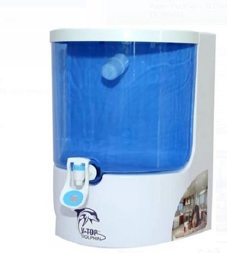 10 Liter Capacity Wall Mounted Plastic Body V Top Dolphin Ro Water Purifier