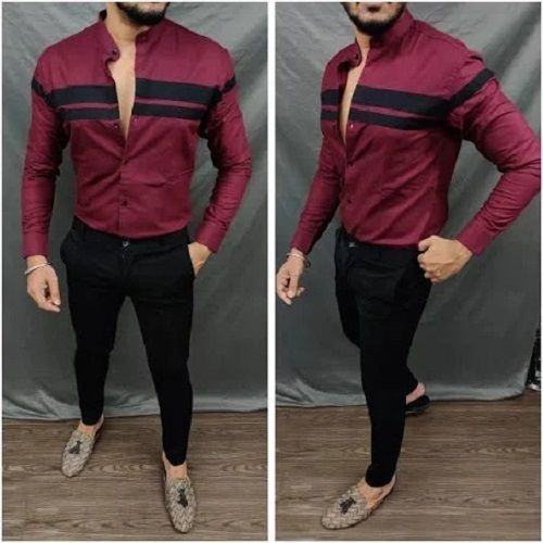 Breathable And Comfortable Full Sleeves Body Fit Men Cotton Shirts