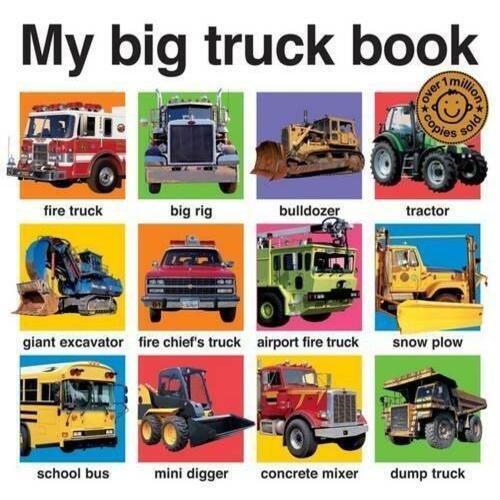 Featuring Tractors And Trucks With Bold Letters English Language My Big Truck Big Board Book