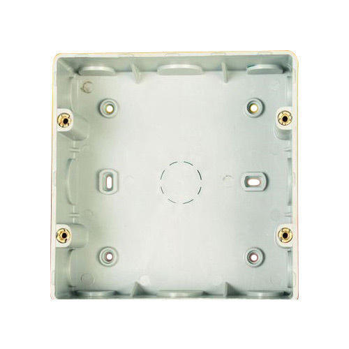 White PVC Concealed Modular Box - 21mm Thickness 600g Weight | IP65 Protection Rust & Corrosion Resistant Durable Design