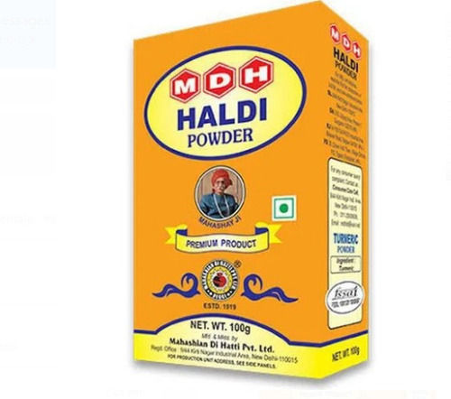 Pack Of 100 Grams Food Grade Dried Mdh Yellow Haldi Powder 