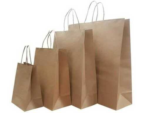 Paper Bags For Gift Packaging And Shopping, Plain Paper, Upto 1-5 Kg Capacity