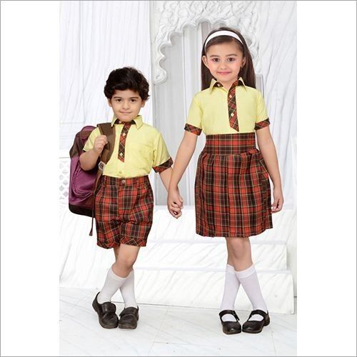 Paper Poly Cotton Summer School Uniform, Size: Small, Medium And Large