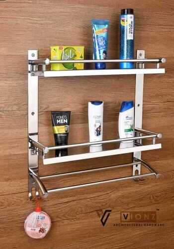 Wall Mounted Stainless Steel Grade 3 Layer Shelf