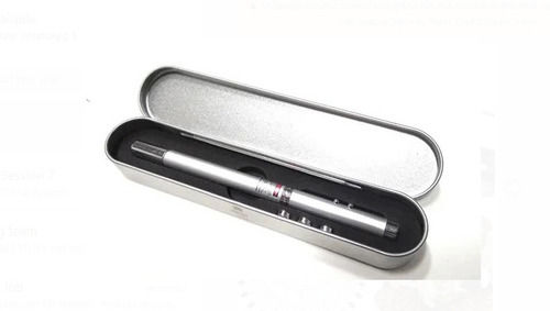 6 Inches Length Metal Body Battery Powered Stylish Laser Pointer Pen 