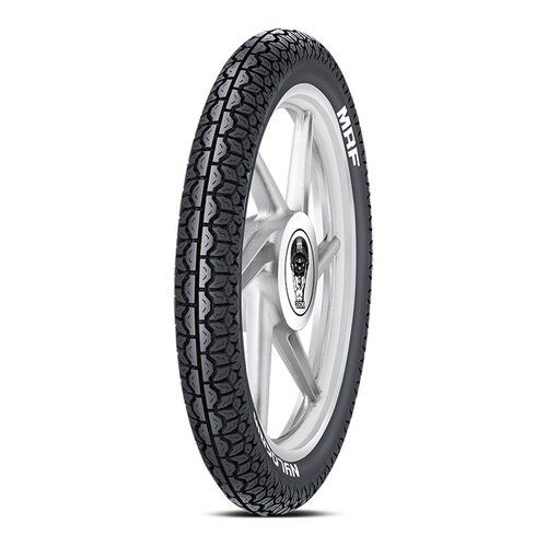 Black Rubber Two Wheeler Tyre With High Strength And Good Griping