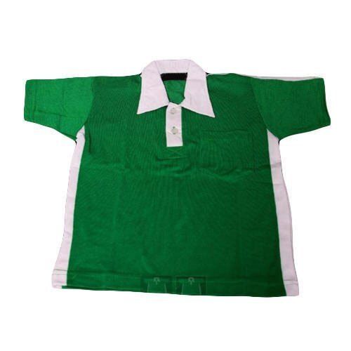 Cotton School T Shirt For School Collar Style: Classic