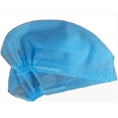 Disposable Blue Non Woven Medical Cap With Free Size