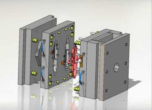 Injection Moulding Dies In Aluminium Material And Rectangle Shape