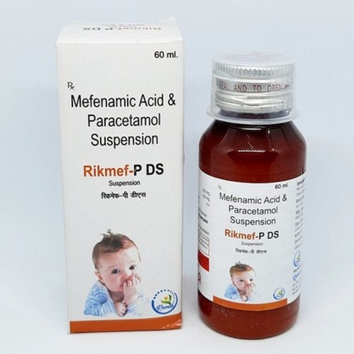 Mefenamic Acid And Paracetamol Suspension - Liquid Formulation For Children | Prescription-Only Medicine Store In Cool And Dry Place 1 Quantity