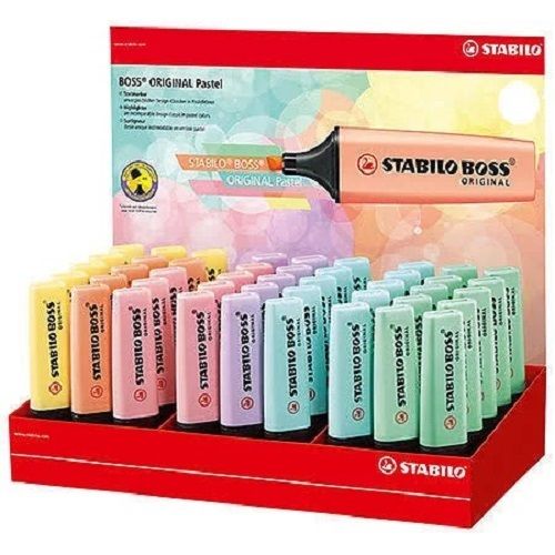 Multi Colored Plastic Body Stabilo Boss Original Pastel Highlighter Marker Pens 