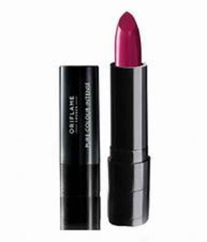 White Oriflame Lipstick, Smudge Proof Dark And Bold Bright Pink Shade Matt Finish