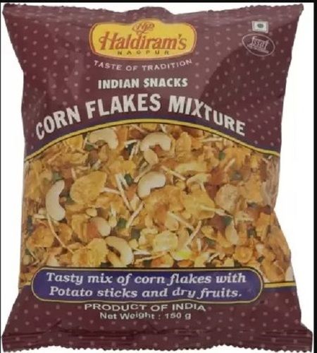 Pack Of 150 Gram Fried Crispy And Spicy Corn Flakes Haldiram Mixture Namkeen