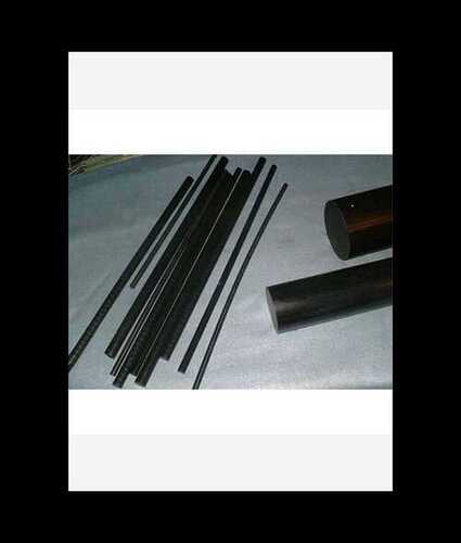 Pom Rod For Industrial Usage, Solid Form And Round Shape, Black Color