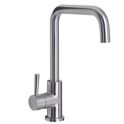 Aluminum Silver Color Chrome Finish Sink Mixer