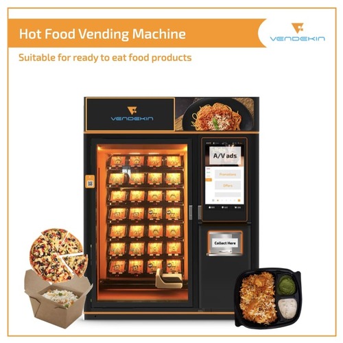 Black Vendekin Hot Food Vending Machine