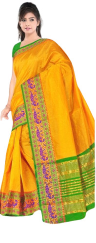 Beautifully Crafted Pathani Ethnic Saree For Ladies