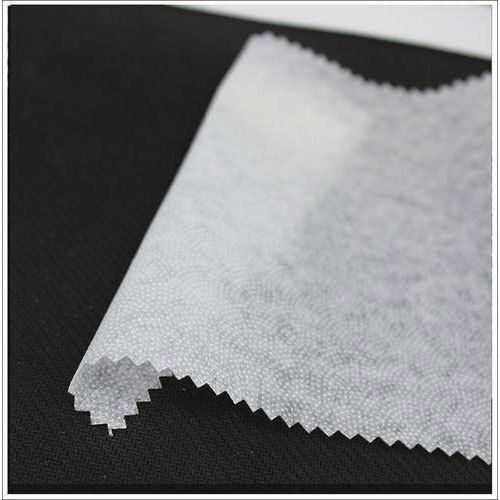 Breathable And Washable Plain White Non Woven Fusible Interlining Fabric