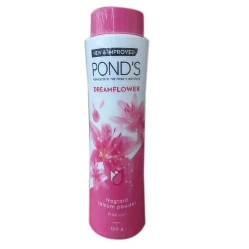 Cooling Fresh Pink Lily Dream Flower Fragrant Ponds Talcum Powder For Face And Body