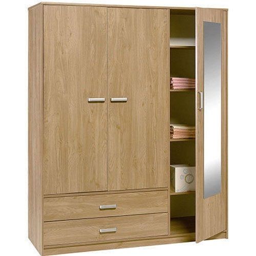 Machine Made Easy To Clean Water Resistance Designer Wooden Wardrobe