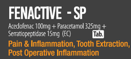 Fenactive-SP Aceclofenac, Paracetamol And Serratiopeptidase Tablet