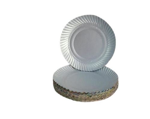 Heat And Cold Resistant Biodegradable Round Disposable Plain Paper Plate