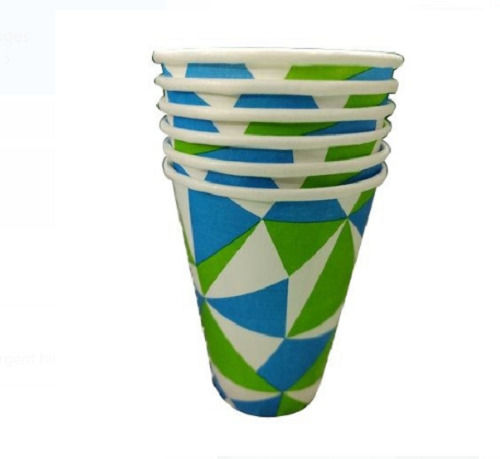 Heat And Cold Resistant Biodegradable Round Printed Disposable Paper Glass