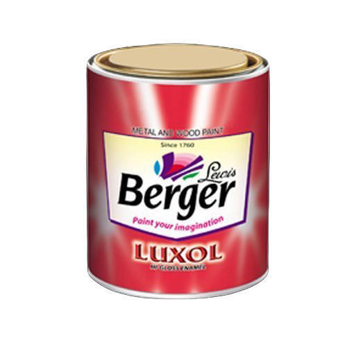 Corrugated Board High Gloss Eco Friendly Berger Luxol Enamel Metal And Wood Paint, 1 Liter