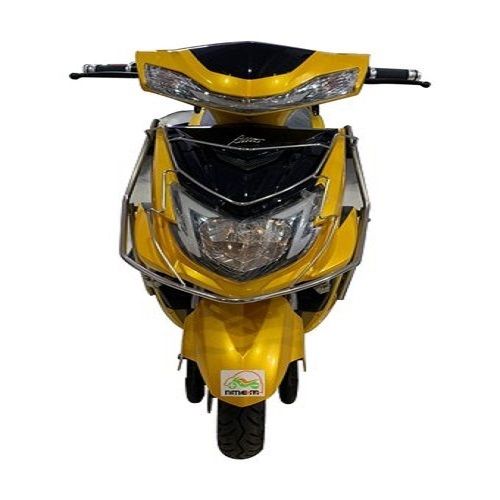 Metal Standard Premium Electric Two Wheeler Jaunty Scooter (Yellow Color), Have Considerable Power And Potential For Lengthy Rides.