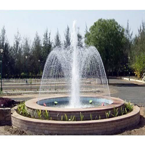 Yellow 220 Volt Outdoor Water Fountains Used In Garden And Malls