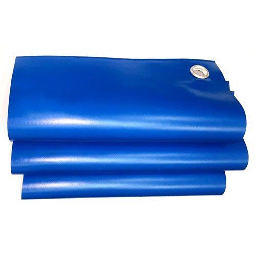 Blue PVC Coated Tarpaulin Fabric