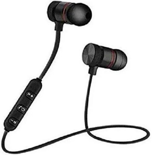 High Quality Flexible And Foldable Black Wireless Bluetooth Earphone With Mic