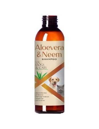 Herbal PET Shampoo 200 ml with Aloevera and Neem for Dogs and Cats