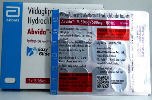 Metformin HCL Vildagliptin Tablet, 15 Tablets Blister Pack