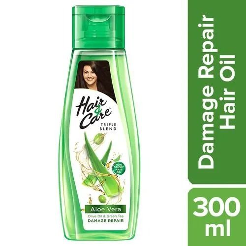 Green Pack Of 300 Ml Smooth Texture Aloe Vera Hair Care Hair Oil