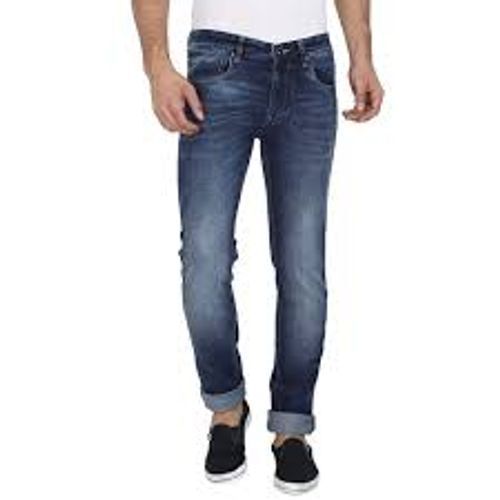 Stylish All-day Comfortable Breathable Plain Dyed Straight Denim Men's Jeans