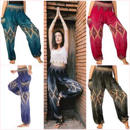Stylish and Comfortable Printed Yoga Pant for Women with High Stretchability