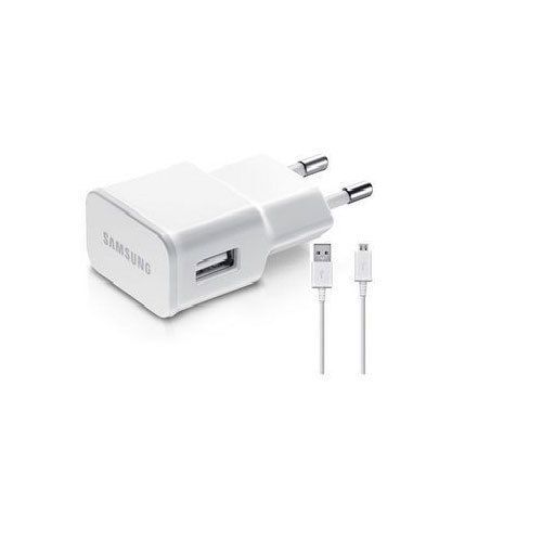 USB Type Samsung Mobile Charger - Plastic Body, White Color | Electric Power Source, USB Port, Corrosion Resistant, New Condition