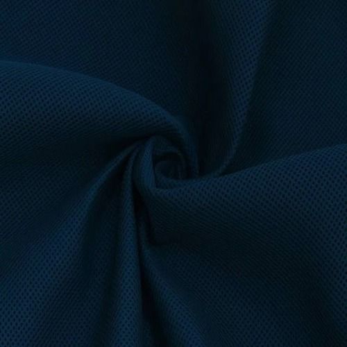 44 X 60 Inch Size Smooth Texture Crafted From Navy Blue Plain Polyester Fabric