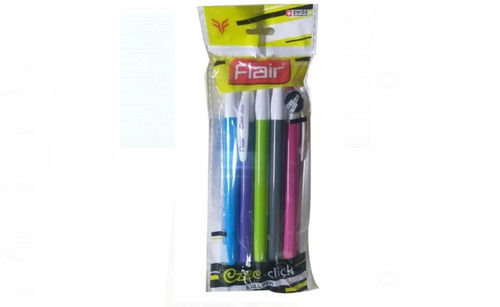 Water Proof Ink Plastic Body Flair Blue Ball Point Pens