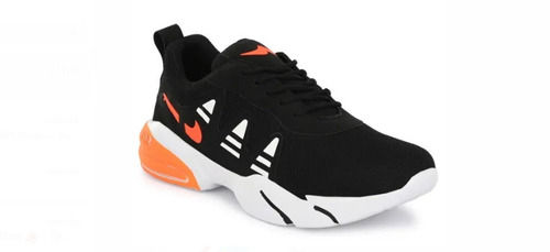 Comfortable Faishonable And Stylish Medium Size Heel Mens Black Sports Shoes