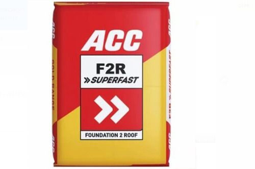 Pack Of 50 Kilogram Corrosion Resistance Grey Acc F2r Superfast Cement 