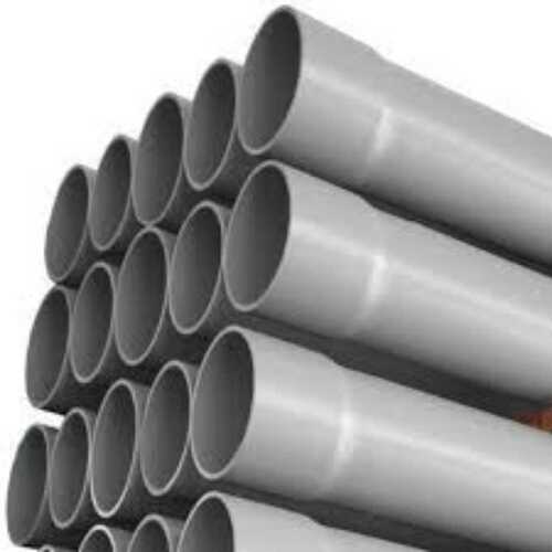 Semi-Automatic Pvc Pipe In Grey Color And Round Shape, 5-10 Meter Length Of Single Pipe 