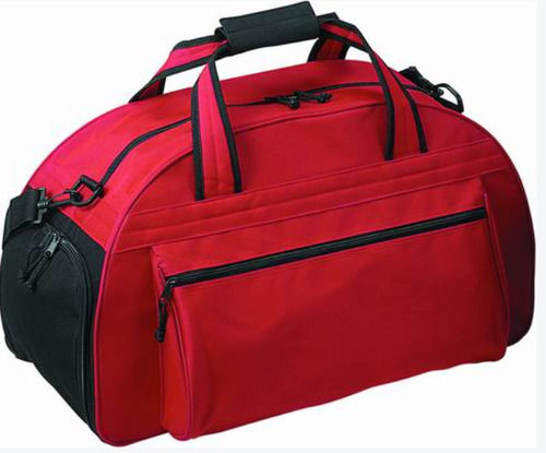 Red Polyester Luggage Bag, For Travel