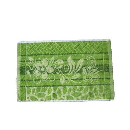 Green 14X21 Inch Soft And Smooth Embossed Cotton Face Towel